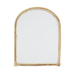 Ovaler Spiegel mit Bambusholz