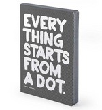 Notizbuch L Everything starts from a dot