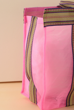 Shopper /Big Tote/ Beachtasche aus recyceltem Nylonfaden Pink