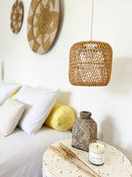 Lampenschirm Ellipse aus Rattan