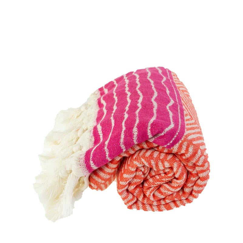 Baumwolltuch/Hamam Tuch Moby Dick koralle/pink