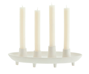 Kerzenhalter aus Steingut für vier Kerzen