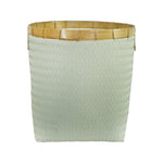 Korb Amita aus Recyceltem Kunstoff und Bambus salbei